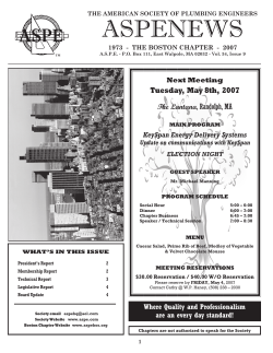 April 2007 - Volume 34, Issue 9