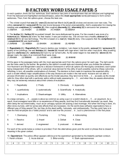 B-FACTORY WORD USAGE PAPER-5