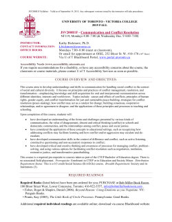 JSV200H1F - Communication and Conflict