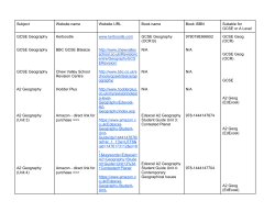 Subject Website name Website URL Book name Book ISBN