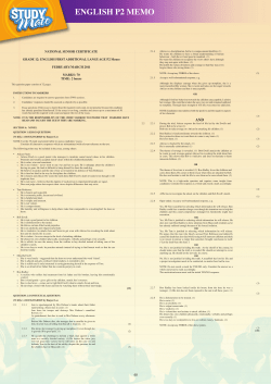 english p2 memo