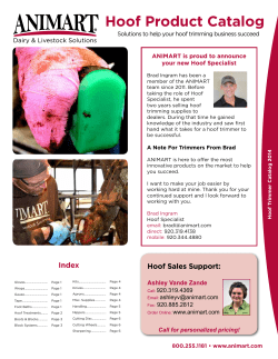 Hoof Product Catalog