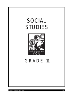 Social Studies 11 - BC Teachers` Federation