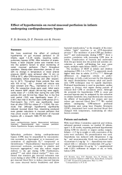 Effect of hypothermia on rectal mucosal perfusion in infants