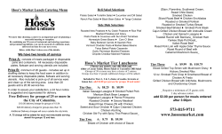 PDF Lunch Catering Menu