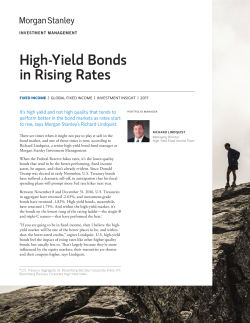 High-Yield Bonds in Rising Rates