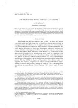 The Wrongs and Rights of Unit Value Indices