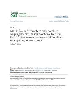 Mantle flow and lithosphere-asthenosphere