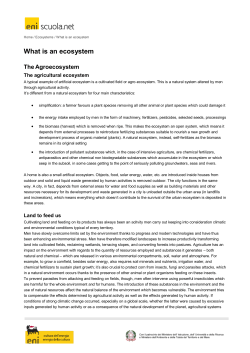 Scarica "The agroecosystem" pdf file