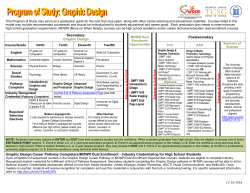 Secondary: Graphic Design Postsecondary Graphic Design Career
