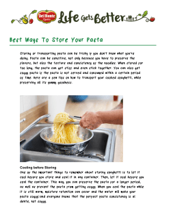 Best Ways To Store Your Pasta