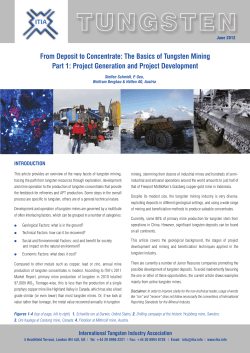 tungsten - International Tungsten Industry Association