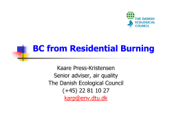 BC from Residential Burning