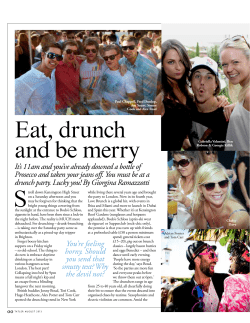 Eat, drunch and be merry