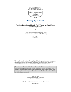 The Great Recession and Unpaid Work Time in the United States