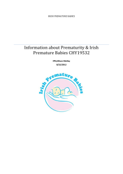 Information about Prematurity and IPB