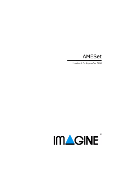 AMESet User Manual