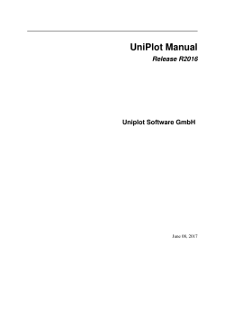 UniPlot Manual