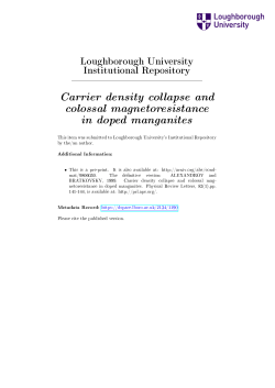 Carrier density collapse and colossal magnetoresistance in doped