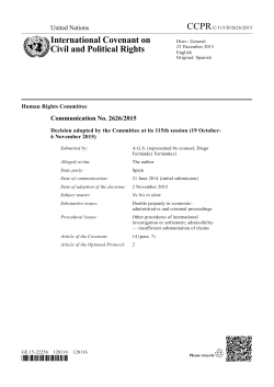 International Covenant on Civil and Political Rights - CCPR