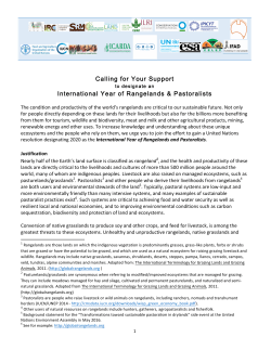 International Year of Rangelands and Pastoralists