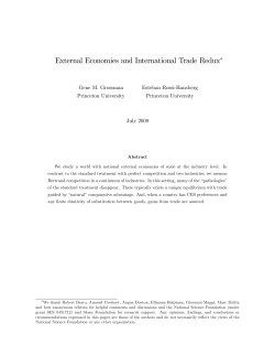 External Economies and International Trade Redux