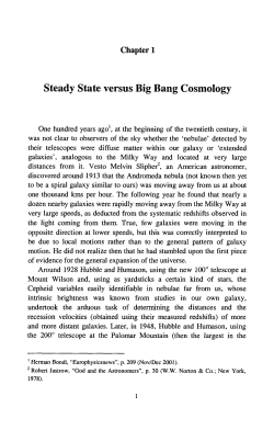 Steady State versus Big Bang Cosmology