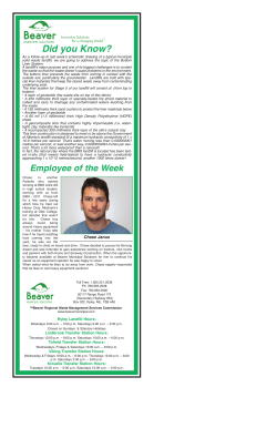 June 4 - Beaver Municipal Solutions