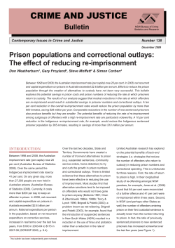 crime and justice - Corrective Services