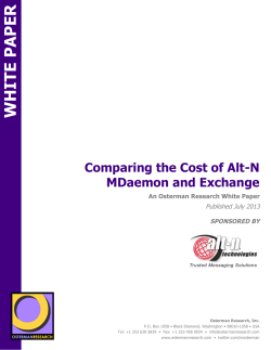 Comparing the Cost of Alt