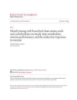 Mouth rinsing with branched-chain amino acids and carbohydrates