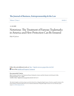 Notorious: The Treatment of Famous Trademarks in America and
