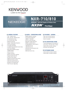 NXR-710/810 - AD Radiocoms
