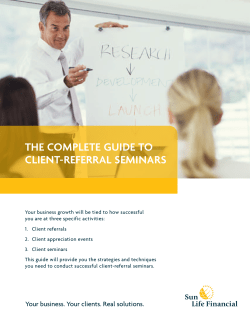 ThE COMPLETE GUIDE TO CLIENT