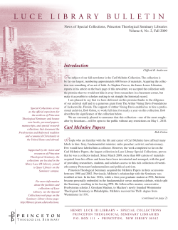 Luce Library Bulletin Volume 6, Number 2