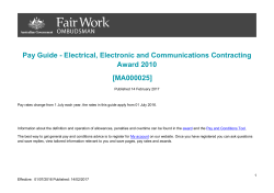 Electrical Electronic and Communications Contracting Award 2010