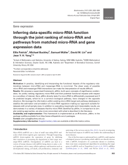 Inferring data-specific micro-RNA function
