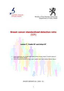 Breast cancer standardized detection ratio (SDR)