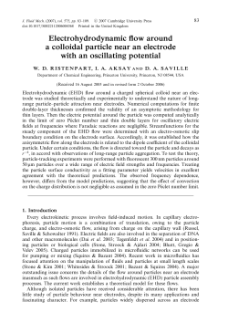Electrohydrodynamic flow around a colloidal particle near an