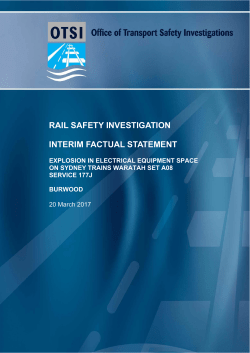 Burwood - Office of Transport Safety Investigations