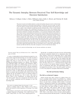 The Dynamic Interplay Between Perceived True Self