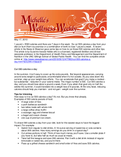 May 17, 2010 1 pound = 3500 calories and there are 7 days in the