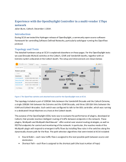 Experience with the OpenDaylight Controller in a multi