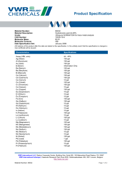 Product Specification