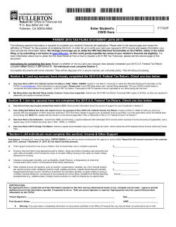 STUDENT`S (AND SPOUSE`S) 2002 TAX FILING STATEMENT