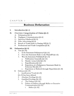 Business Defamation