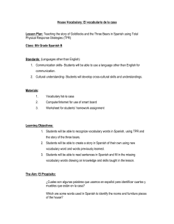 House Vocabulary: El vocabulario de la casa