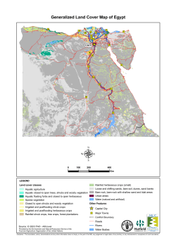 Generalized Land Cover Map of Egypt