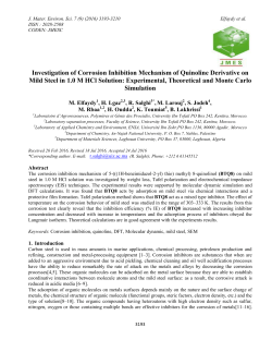Investigation of Corrosion Inhibition Mechanism of Quinoline
