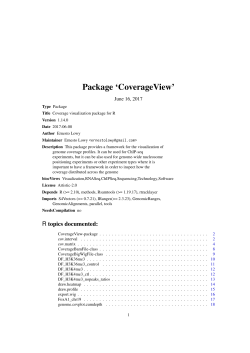 Package `CoverageView`